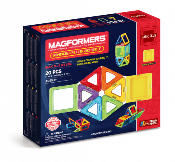 Магнитный конструктор MAGFORMERS Window Plus Set 20 set 715001