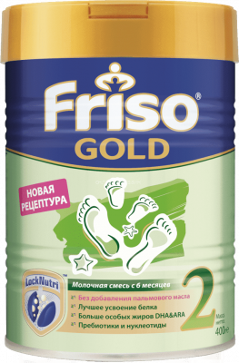 Детская молочная смесь Friso Фрисолак Gold 2 LockNutri 400 г с 6 мес